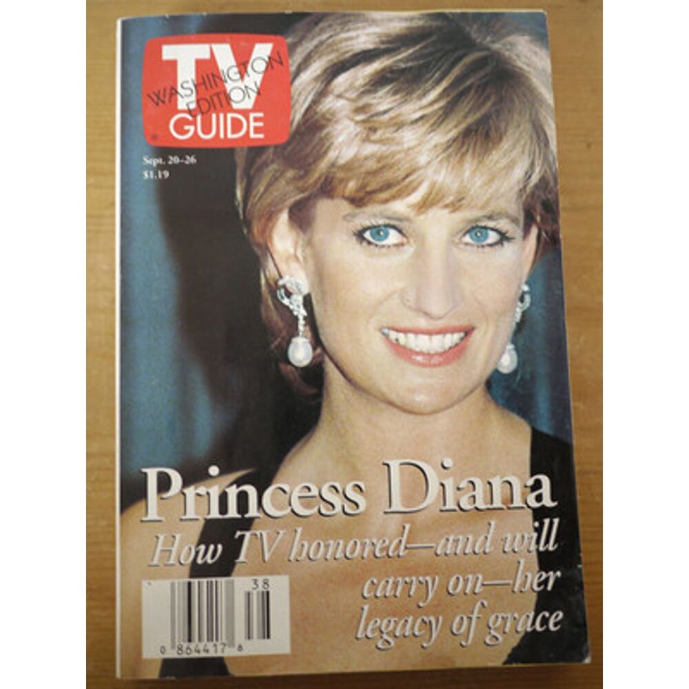 Original Vintage TV Guide Booklet September 20-26 1997 Princess Di Diana
